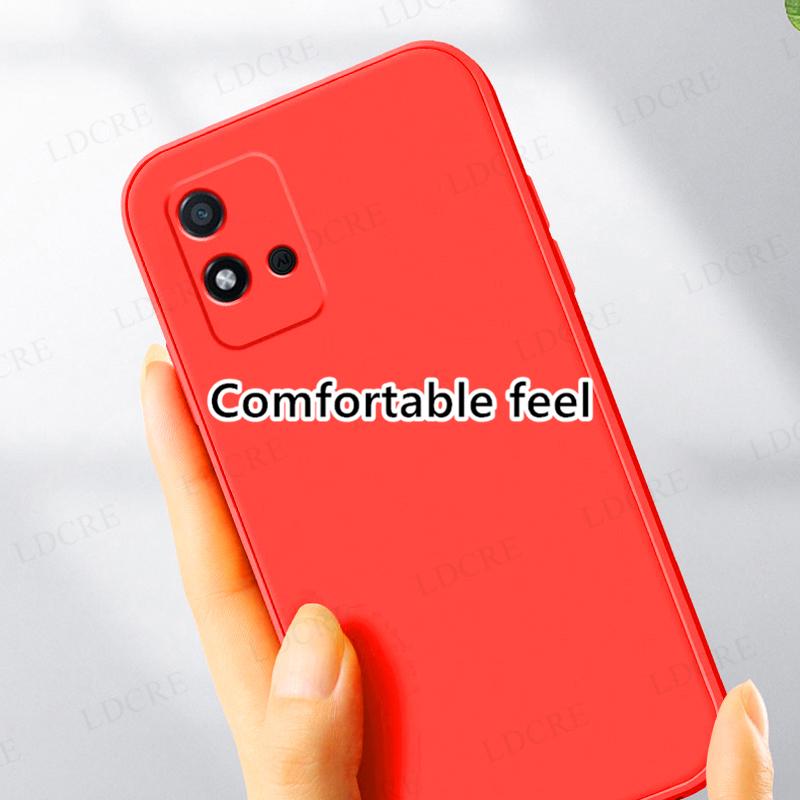 Für Realme Narzo 50A Hülle Flüssiges Silikon Original Quadratische Gummihülle Für Realme Narzo 50A Hülle Für Realme Narzo 50A Narzo 50i