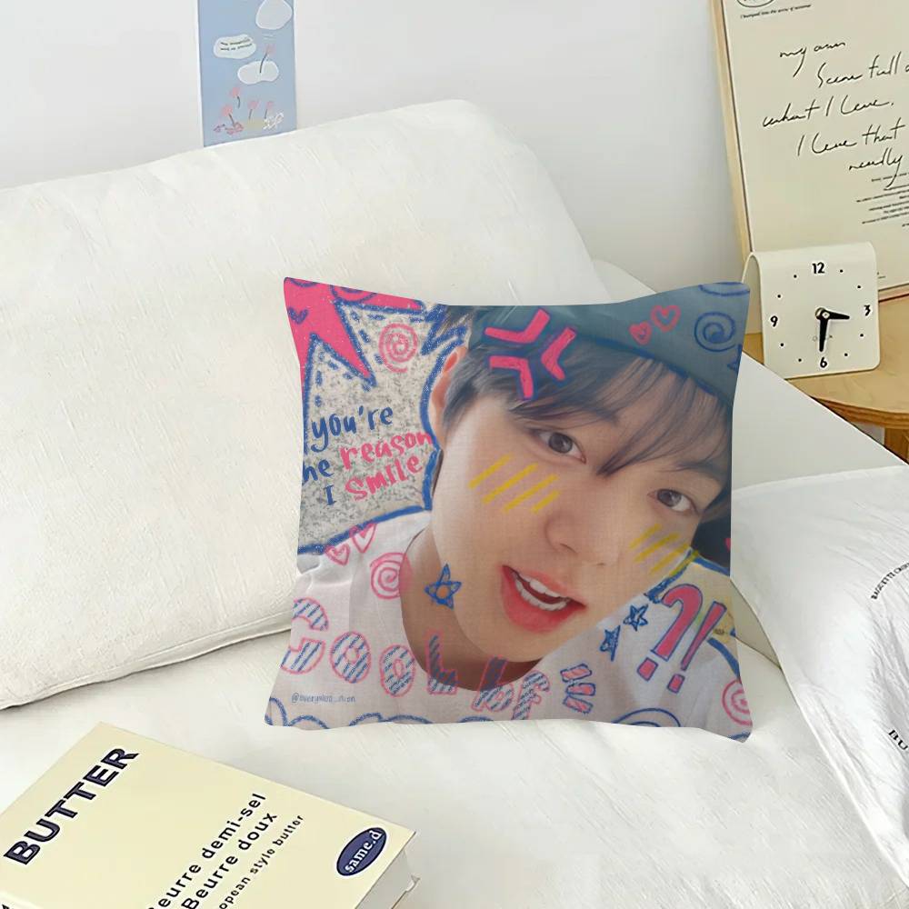 Korean Idol P-Park Ji-Hoon  Cushion Cover Inches Farmhouse Decor Home Throw Pillow Covers for Couch Decorations