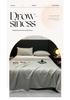 Summer Ice Silk Bed Sheet and Pillowcase Set - Single Dorm Cooling Three-Piece