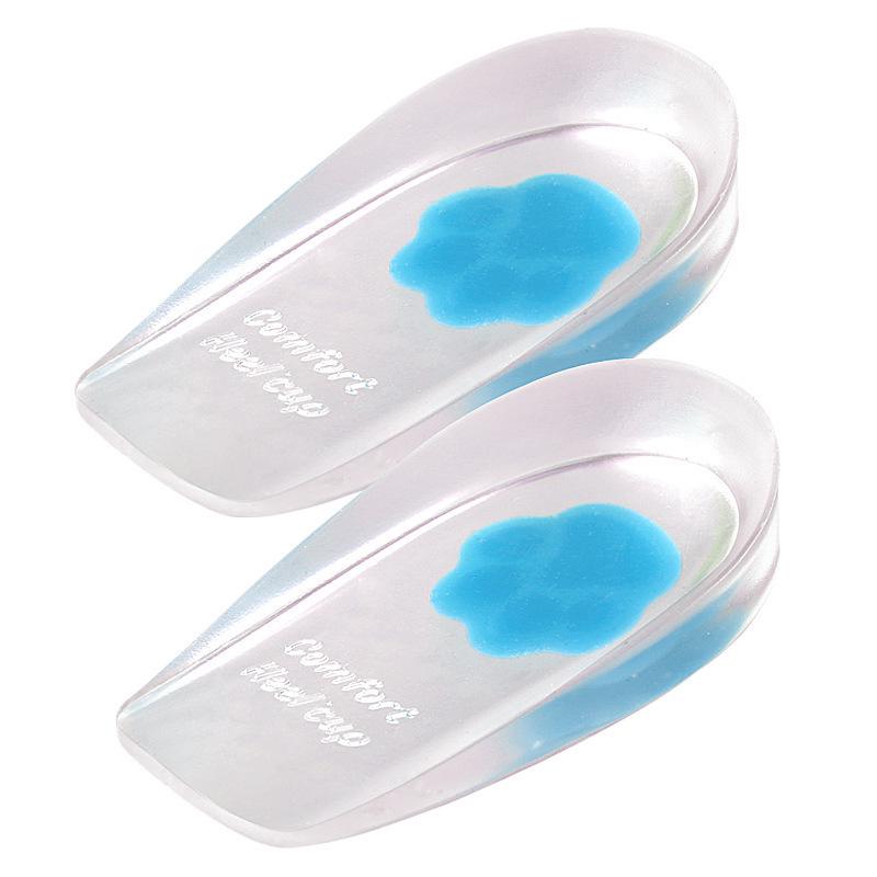 

Two-Color Gel Heel Cup: Soft, Shock-Absorbing, Self-Adhesive Sports Pad Medium синий