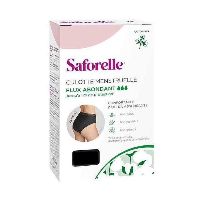 Saforelle® Culotte Menstruelle Classic Flux Abondant Taille 38