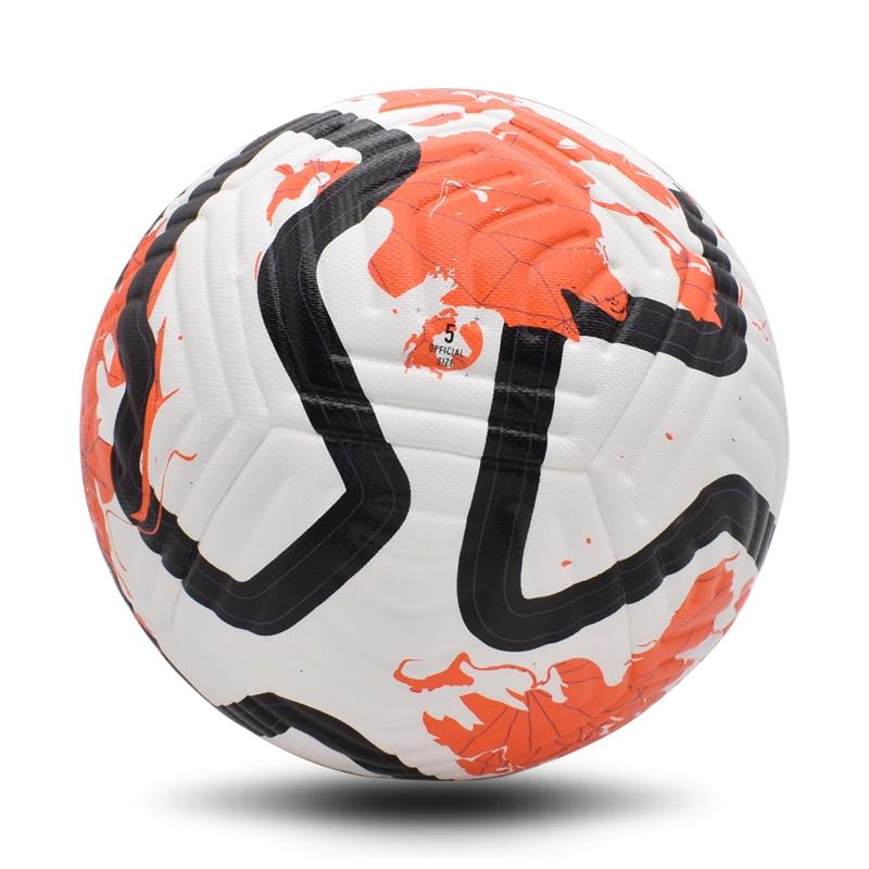 Sømløs fotball Størrelse 5 PU Standard Lagkamp Fotball Treningsliga Baller Utendørs Sport Høykvalitets ball