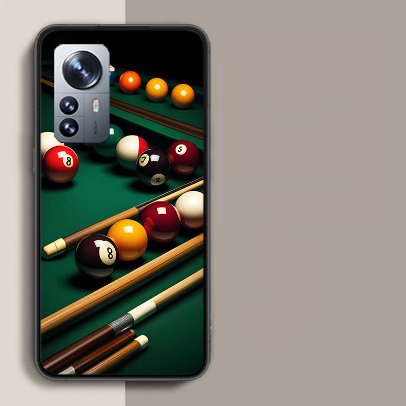 Billiards Table Party Poster Phone Case For Redmi Note 15 Pro 5G 14 13 12 Pro Plus 11 11T 11E 11S 10 Pro 10S 9 9S Cover Cell Cle