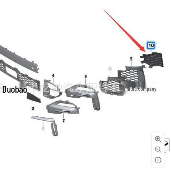 51118069213 and 51118069214 are compatible wind deflector base plates for the BMW X5 G05's front bumper, left and right sides.