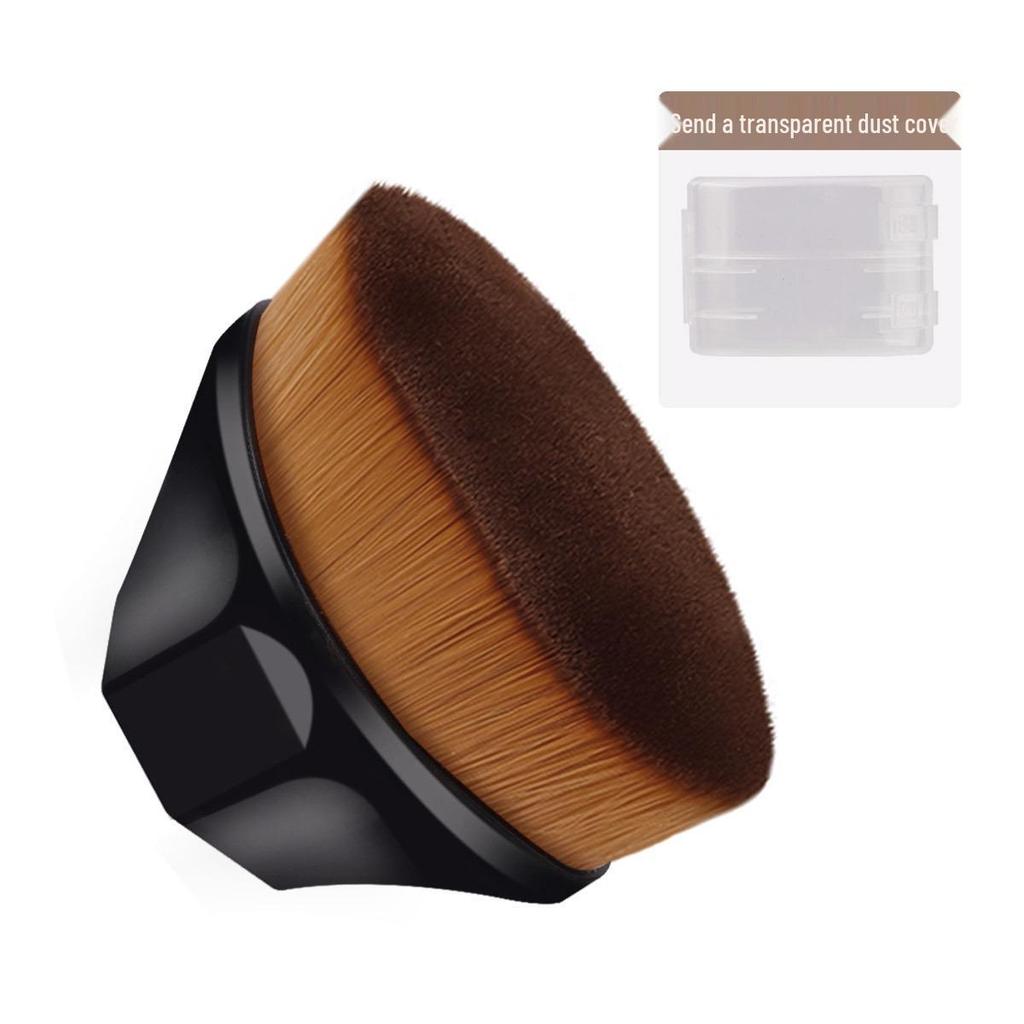 No. 55 Seamless Magic Foundation Brush with Cap - Perfect for Foundation and BB Cream, Non-Absorbing Design