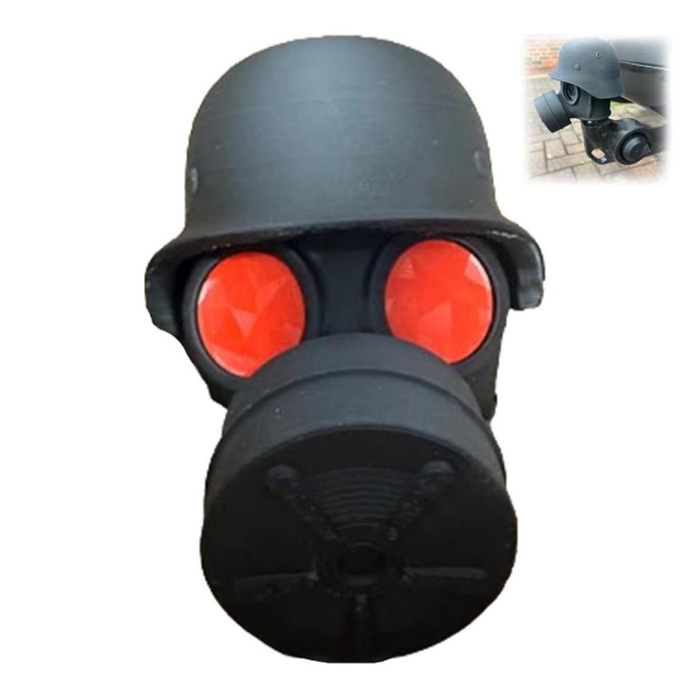 Abdeckkappe für Anhängerkupplung, Lustige Gasmaske, Helm Anhängerkupplungsschutz, Anhängerkupplungsschutz für Anhängerkupplung Autoverkleidung, Kunststoffabdeckung Anhängerkupplung (Gold)