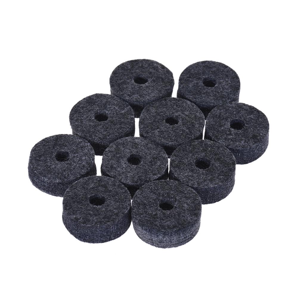 10pcs Cymbal Felts Crash Cymbal Clutch Felt Drum Set Cymbal Stand Felt