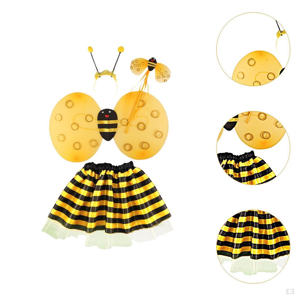 Bumble Costume for Kids Accessories Cosplay Set Parade Holiday Carnival
