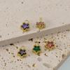 Colorful Zirconia & Stainless Steel DIY Earrings and Jewelry Accessories