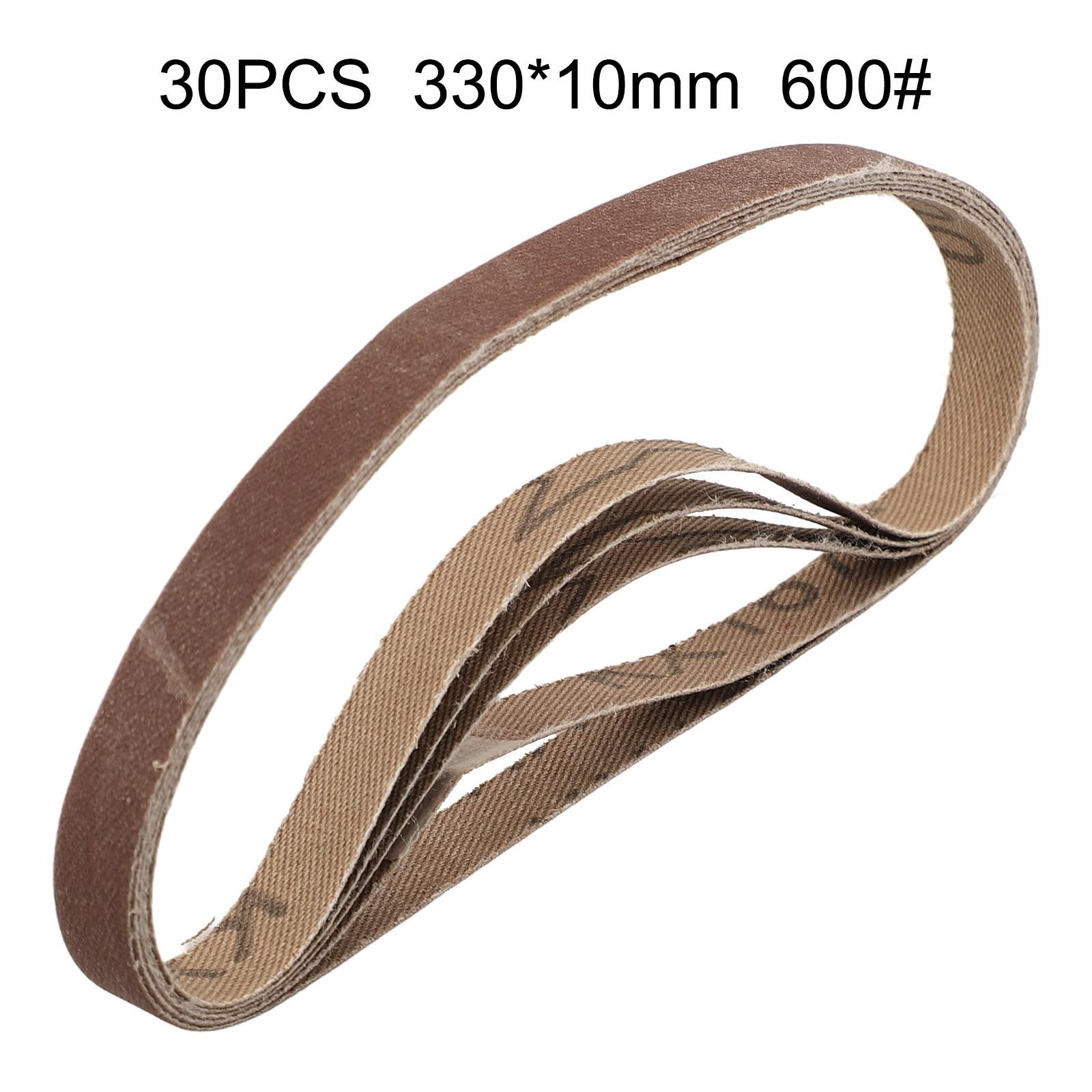 

Набор шлифовальных лент различной зернистости, всего 30 штук, размер 10x330 мм