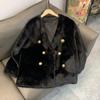 New Korean Style Women's Double-breasted Mid-length Imitation Mink European Mink Fur Women's Winter Eco-friendly Fur