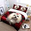 Elegant Floral-Inspired Pet Accessories Exquisite Three-Piece Bedding Set Gift For Kids And Adults