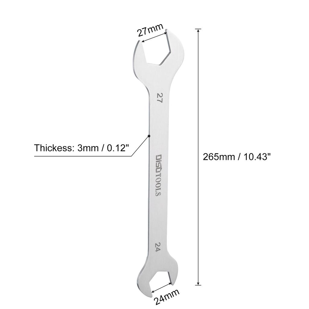 1/2pcs Thin Open End Wrench 5.5-32mm Metric Sandblasting Plated Stainless Steel Double Ended Slim Spanner for General Repairs