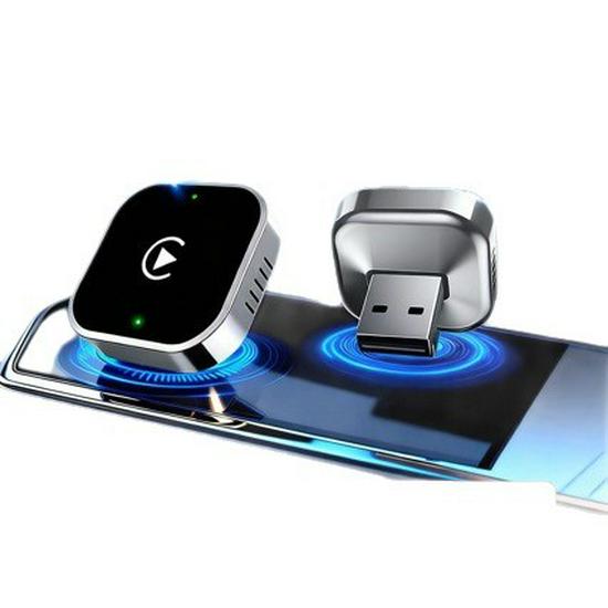 New 2-in-1 Wireless Android Auto & CarPlay Adapter Box