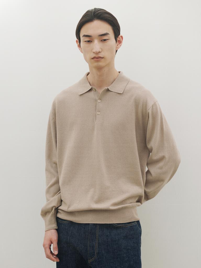 Deowedeoijeueosseom Spring Collar Knit (Taupe)