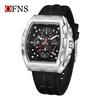 OFNS Men's Fashion Chronograph Watch: Trendy, 50M Waterproof, Luminous, Calendar, Three-Hand Design