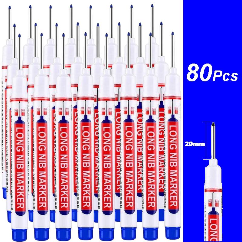 4-100 Stück 20mm Tiefloch Lange Spitze Kopf Marker Für Metall Perforierstift Wasserdicht Badezimmer Holzbearbeitung Dekoration Mehrzweck