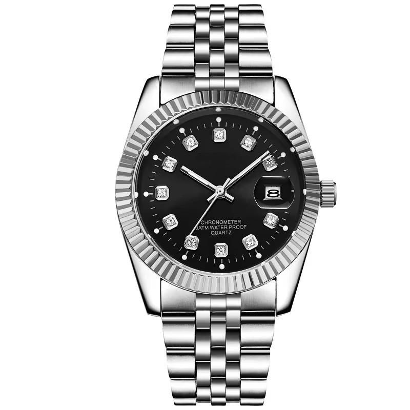 Montre à Quartz pour Homme Vintage Affaires Étanche Calendrier Montre-Bracelet