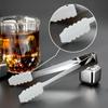 Non-slip Ice Tongs Stainless Steel Kitchen Tongs BBQ Food Clip Cube Sugar Clamp Kitchen Gadgets Practical Home Use Accessories