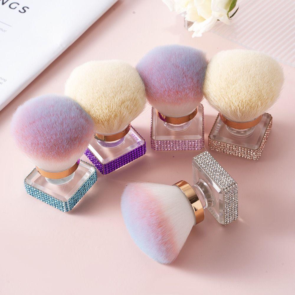 With Rhinestones Base Nail Art Dust Cleaner Brush Nail Cleaning Brush Cosmetic Tool