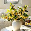 Golden Osmanthus Artificial Branch: Floral Art Decorative Plant for Home & Landscaping
