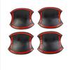 4pc For Toyot@ Tacoma 2016-23 Carbon Fiber Car Side Door Handle Bowl Cover Trim