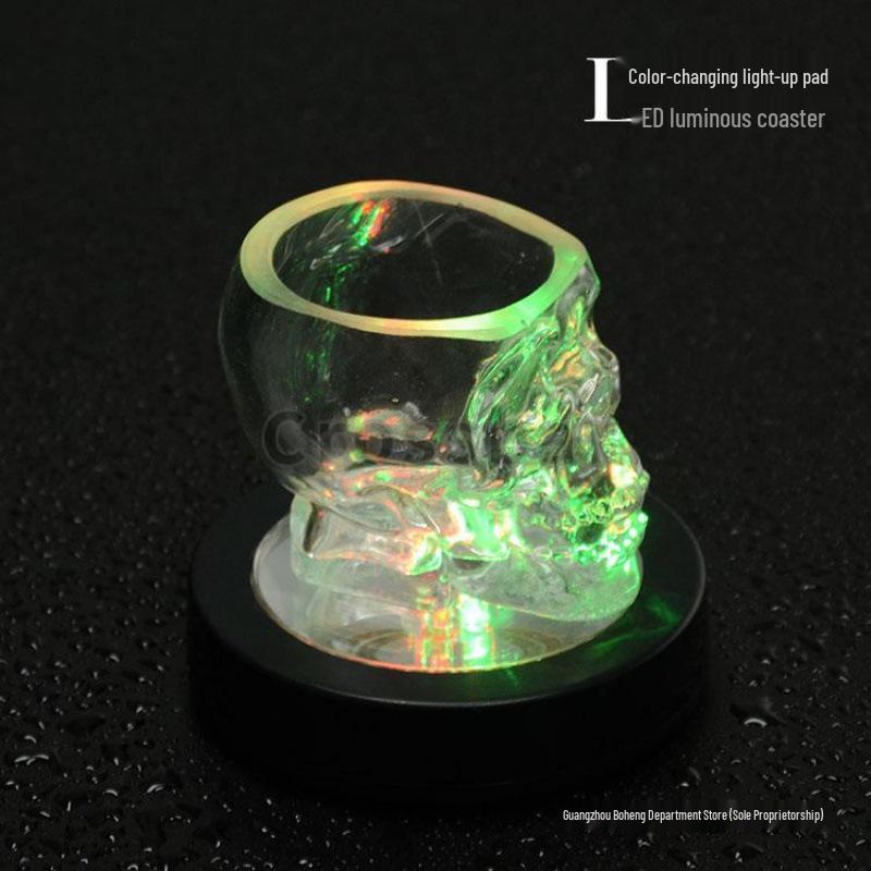 Wine Glass Cocktail Glow Coaster – Illuminated Base for Bar and Bartending