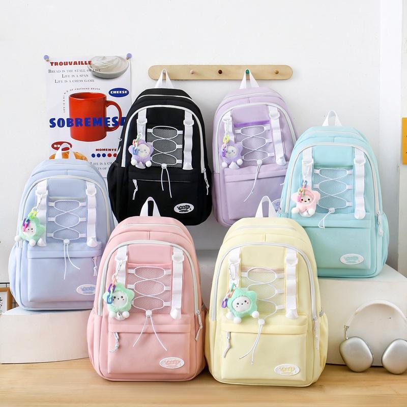 A Versatile Korean Backpack for Middle School Students with High Appearance Large Capacity Backpack for Girls