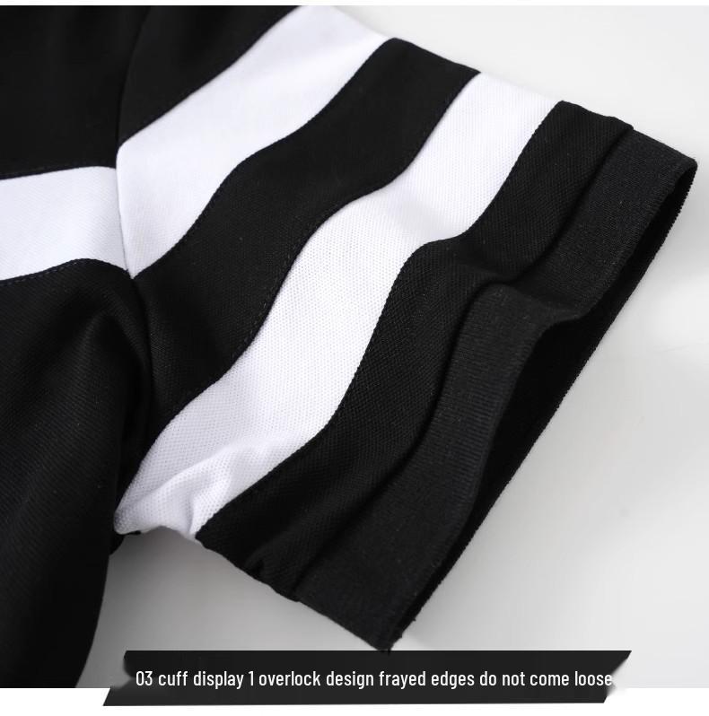 Men's Slim-Fit Striped Polo Short-Sleeve Lapel T-Shirt - Summer Style