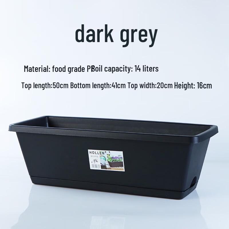 

KEYSHEEL Plastic Rectangular Planter Pot with Stand