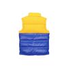 adidas Originals Trefoil Down Regen Vest With Stand Collar And Colorblock Design Men Vests Gold Blue GE1327