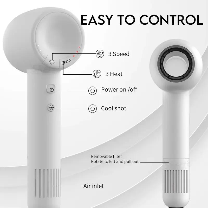 Powerful Hair Dryer Negative Ionic Professional Salon Dryer Set 110000 Rpm Brushless Motor High Speed Blow Dryer Strong Wind