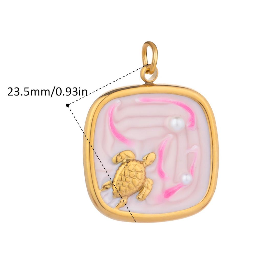  Ocean Style Hot Sale Small Animal DIY Pendant Accessories Waterproof Smooth Metal Handmade Polished Jewelry