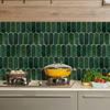 10PCS Self Adhesive 3D Wall Sticker Fish Scale PVC Tile Waterproof Mold Resistant for Kitchen Bathroom Backsplash Decor
