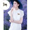 Sturdy Alloy Chinese Zodiacs Horse Brooch for Fashion Accessories and Special Occasions