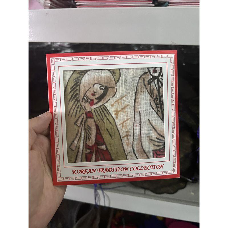 

Korean Style Pattern Handkerchief Towel Yanbian Folk Characteristic Handkerchief Crafts Square Scarf Wipes Gift Gift Souvenir Model 6