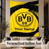 Benutzerdefinierter Text Wandteppich Borussia Dortmund Druck Wandteppich Innen Wohnzimmer Wanddekoration