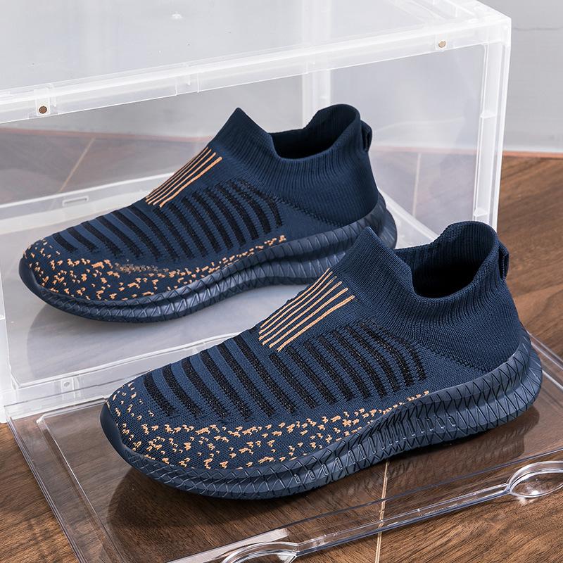 

Носки обувь весна и лето дышащие кроссовки легкий сетчатый летний большой размер спортивная обувь 46 синий