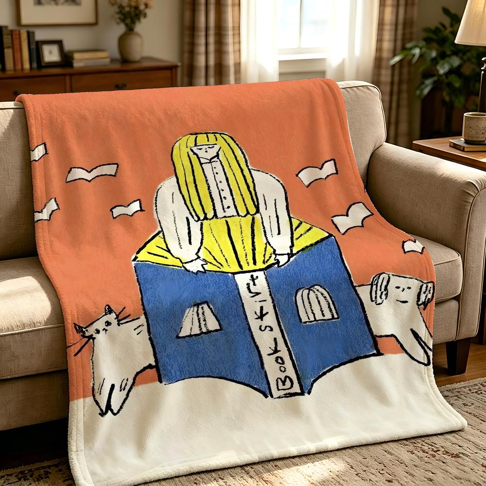 craft i-ico crafts-s Throw Thick Comfort Flannel Quilt, Multi-scene Use Indoor Outdoor Daily Nap