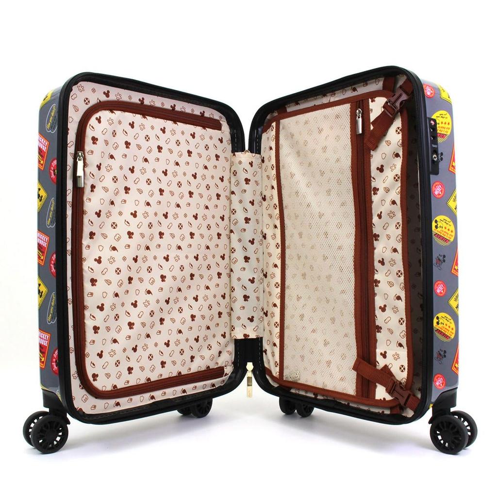 Hapitas Siffler Mickey Mouse Suitcase TRC2279-49 DN37 Mickey Mouse Sticker Gray