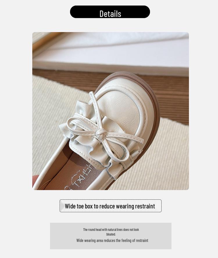 Frühling 2026 Neue Mode: Koreanische Leder-Prinzessin- und Alltags-Schuhe für kleine Mädchen