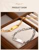 Free Engraving Name Heart Bracelet for Baby Kids, Hypoallergenic Stainless Steel Adjustable,Personalized ID Mom Daughter Gift