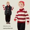 KuWaMi Kids Red Mickey Diamond Half-High Collar Sweater