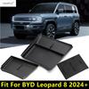 Car Phone Wireless Charging Pad Mat / Center Console Armrest Storage Box Tray Organizer Accessories For BYD Leopard 8 2024 2025