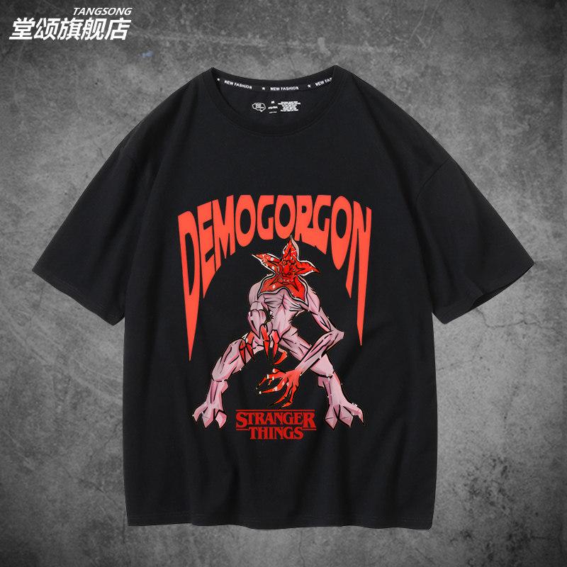 American TV Series Print Cotton Shortsleeved Tshirt for Men and Women Trendy and Fashionable Clothing