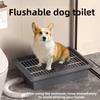 Detachable Flushable Dog Toilet Non-slip Puppy Potty Tray Portable Dog Litter Box Indoor