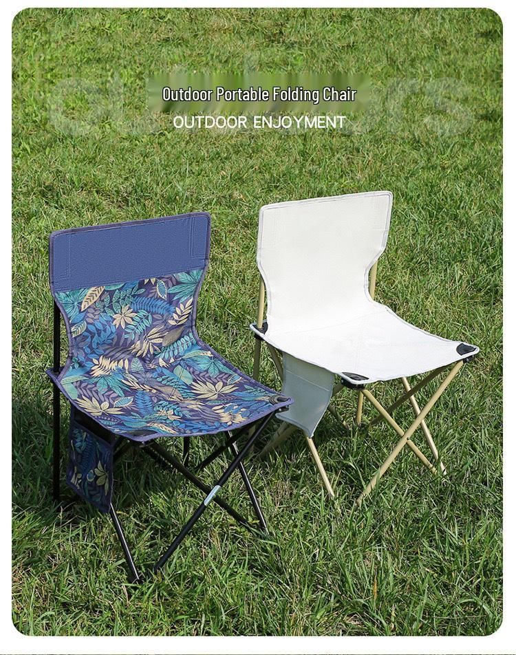 Portable Outdoor Folding Stool - Compact Camping and Fishing Chair for Art Students