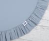 Play mat with ruffles - dirty blue