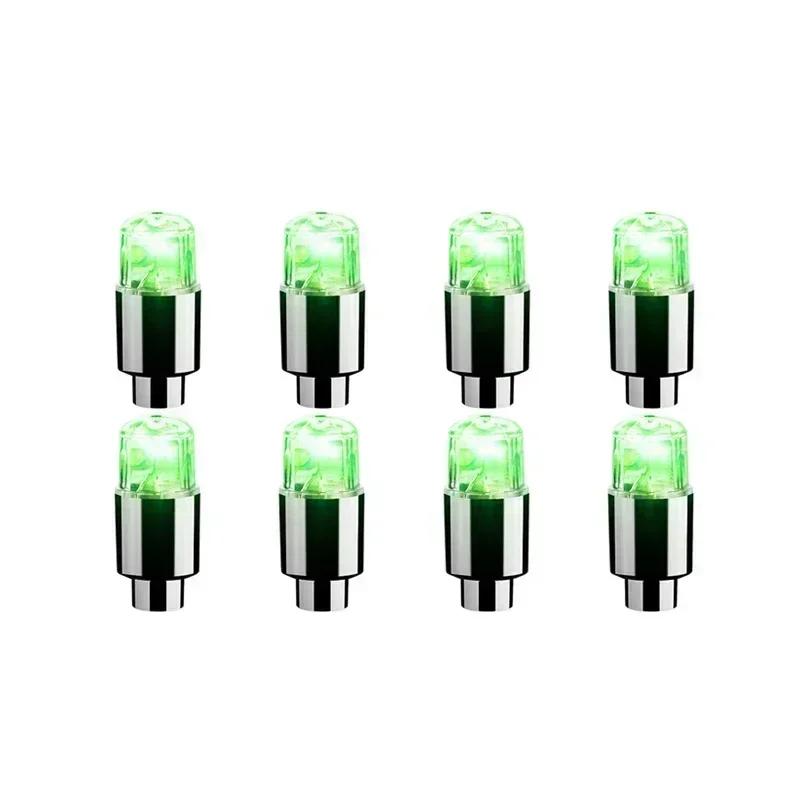 2/10pc Tire Valves Cap LED Lights Universal Car Motorcycle Bicycle Tyre Hub Motion Sensor Glowing Bulbs Cycling Lamp Accessories