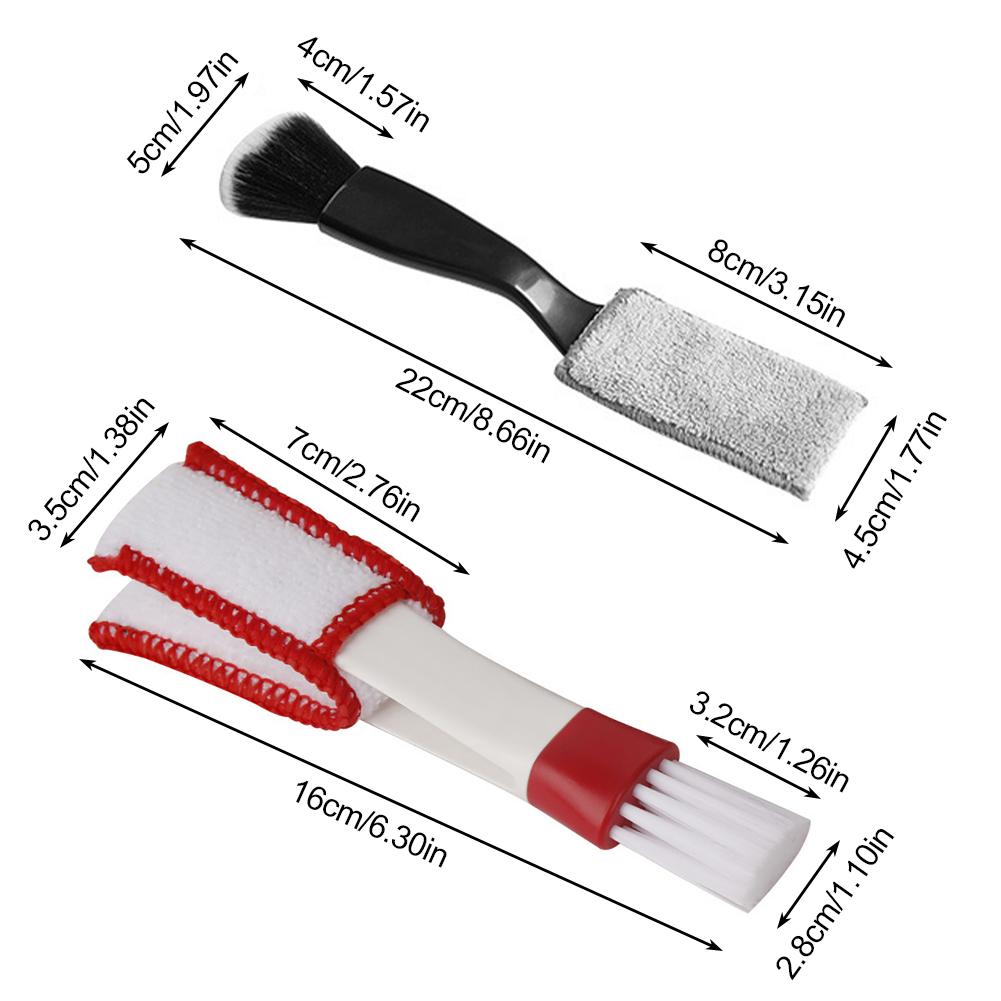 Car Interior Cleaning Tool Car Air Conditioning Air Outlet Cleaning Brush Multifunctional Auto Dust Removal Soft Brush Tools